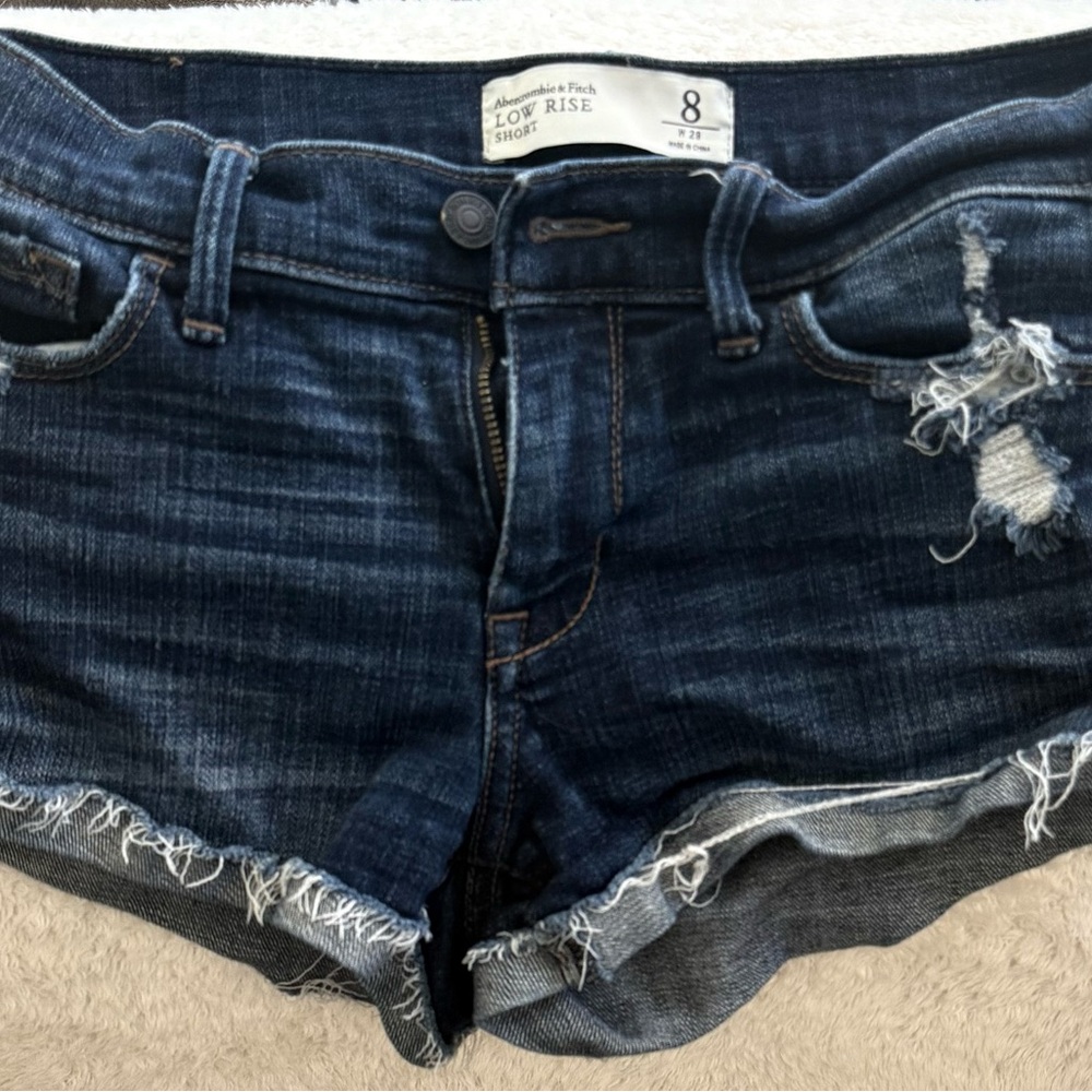 A&F Distressed Denim Shorts